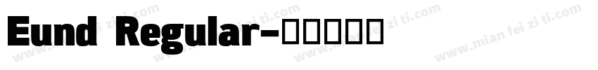 Eund Regular字体转换